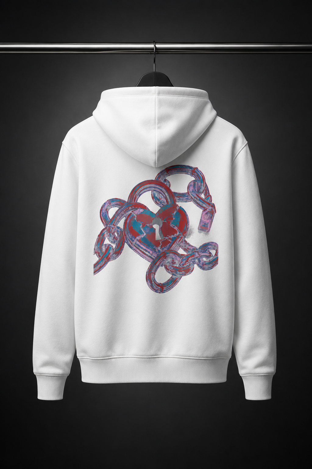 HEARTLOCK.exe - Premium Hoodie Backprint